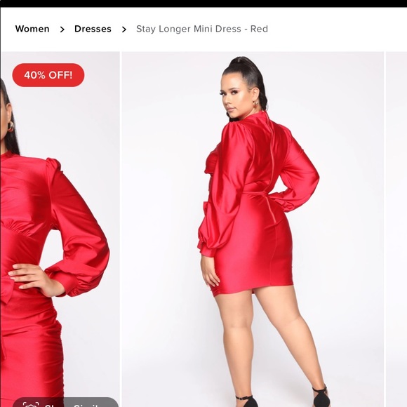 ❤️💕💃🏻SEXY RED DRESS WITH SILKY FEEL💃🏻💋 - Picture 6 of 6